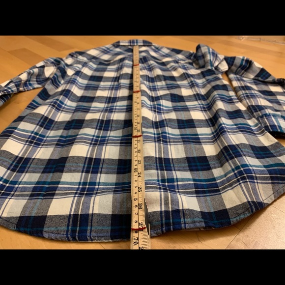 NEW Mark's Work WindRiver Flannel Navy Plaid Shirt - Picture 7 of 8